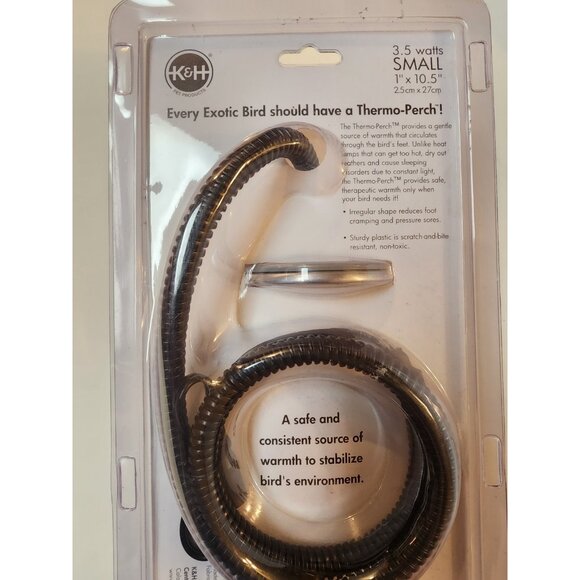 K&H Pet Products Bird Thermo-Perch Gray 10.5" x 1" x 1" - Picture 4 of 4